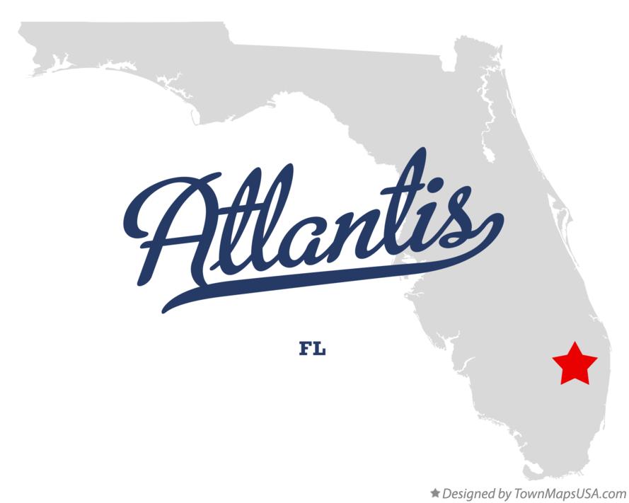 Map of Atlantis Florida FL