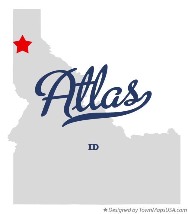 Map of Atlas Idaho ID