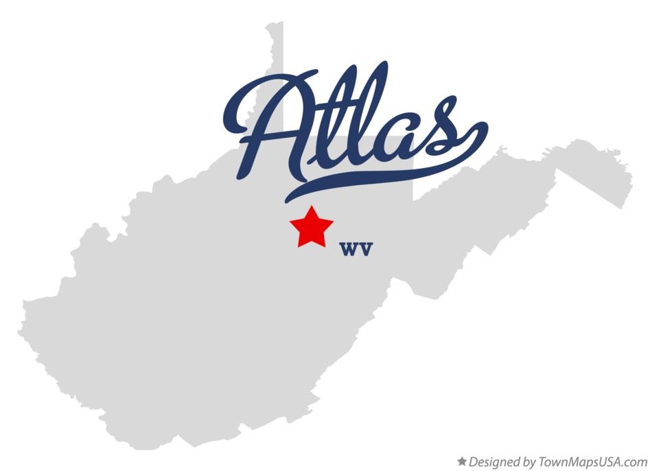 Map of Atlas West Virginia WV