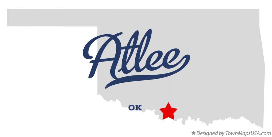 Map of Atlee Oklahoma OK