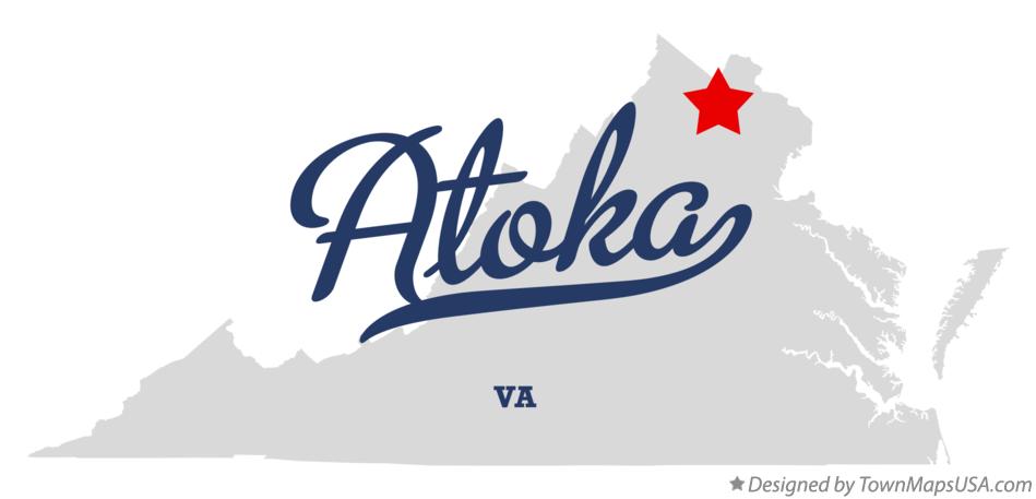 Map of Atoka Virginia VA