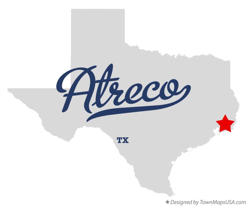Map of Atreco Texas TX