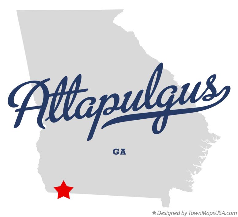 Map of Attapulgus Georgia GA