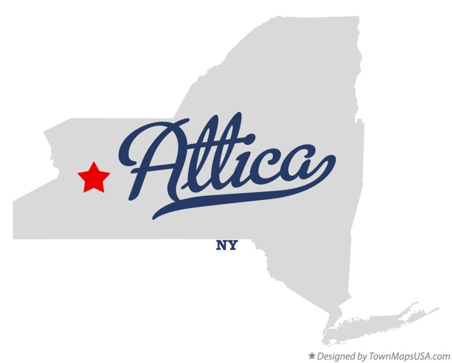 Map of Attica New York NY