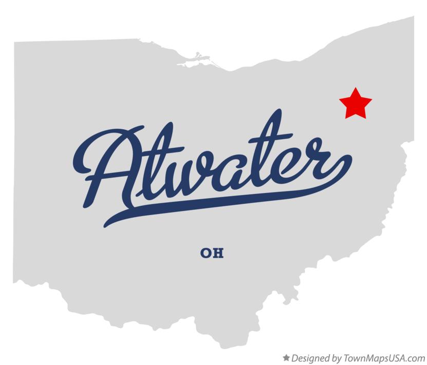 Map of Atwater Ohio OH