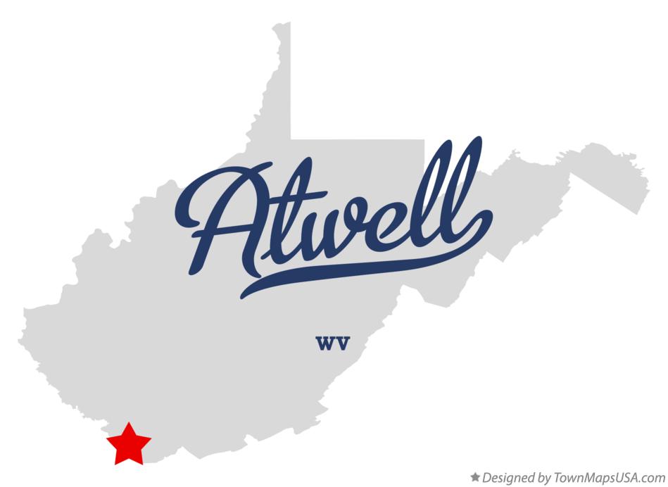 Map of Atwell West Virginia WV