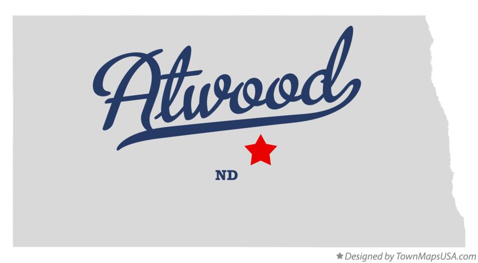 Map of Atwood North Dakota ND