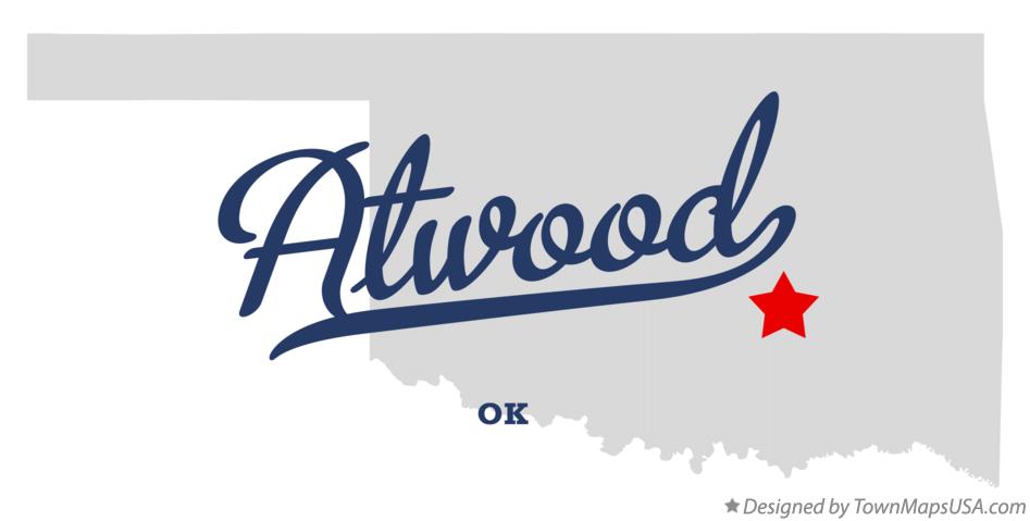Map of Atwood Oklahoma OK