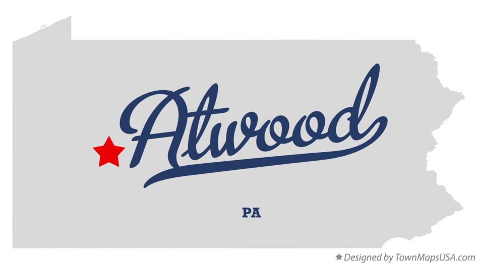 Map of Atwood Pennsylvania PA