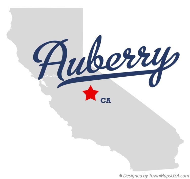 Map of Auberry California CA