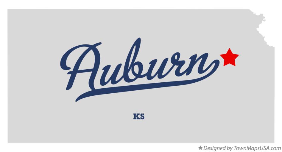 Map of Auburn Kansas KS