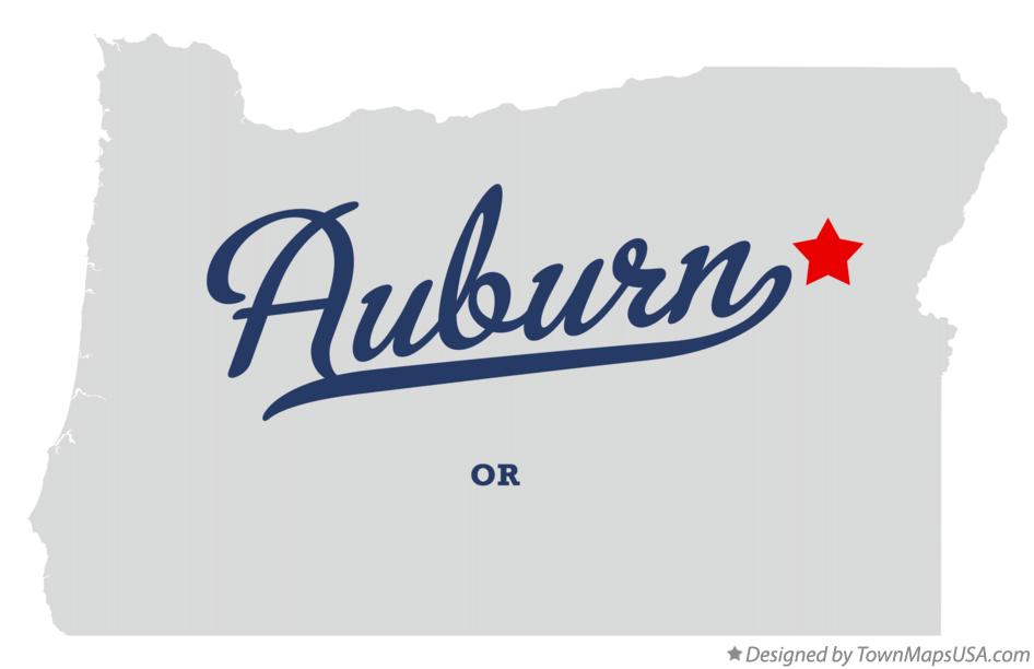 Map of Auburn Oregon OR