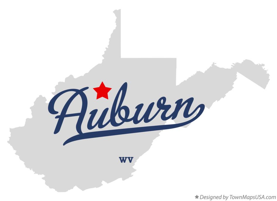 Map of Auburn West Virginia WV