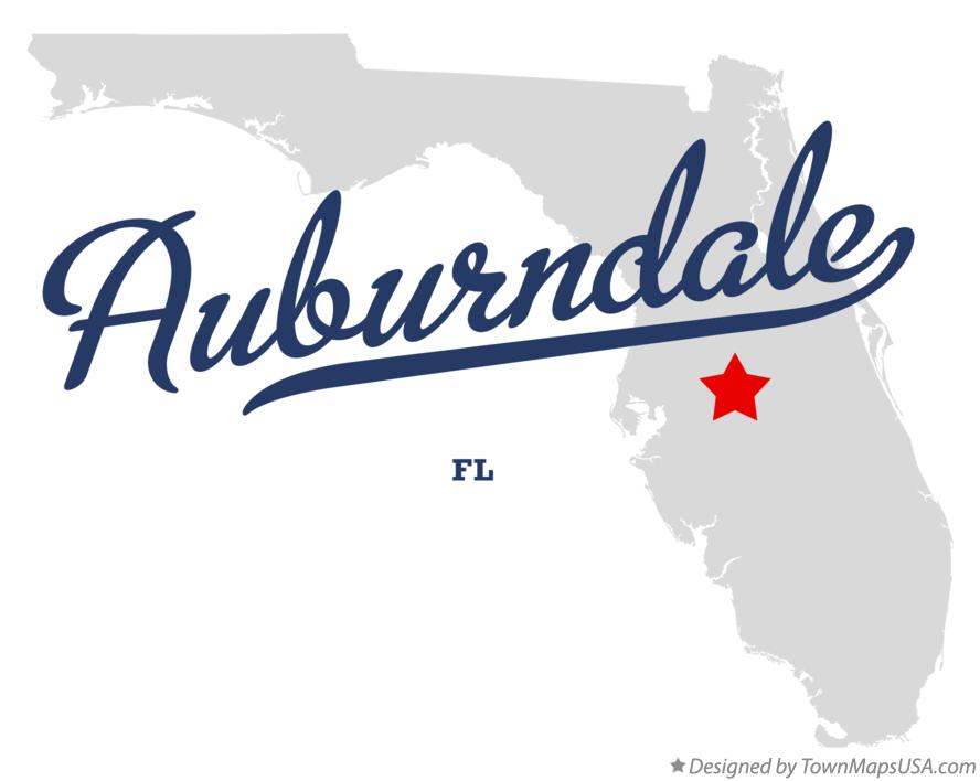 Map of Auburndale Florida FL