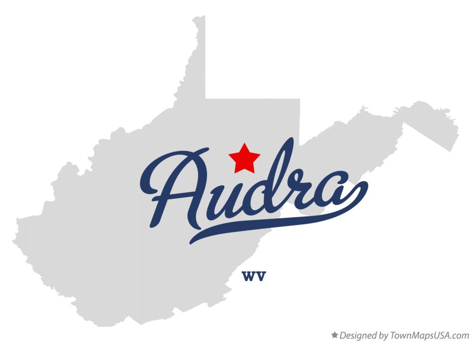 Map of Audra West Virginia WV