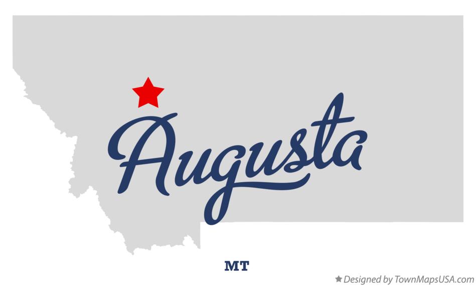 Map of Augusta Montana MT