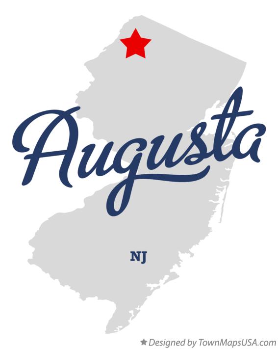 Map of Augusta New Jersey NJ