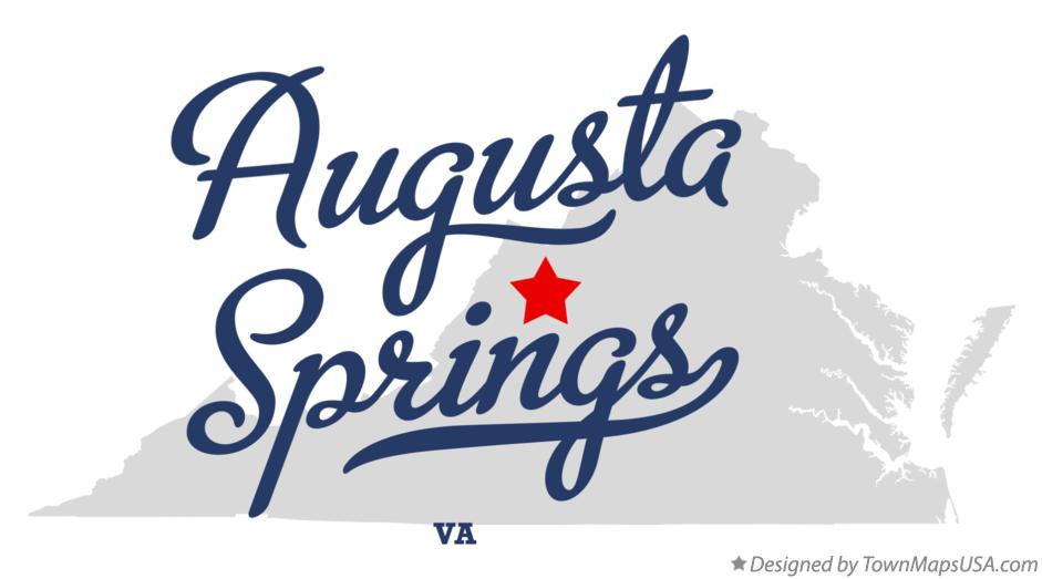 Map of Augusta Springs Virginia VA