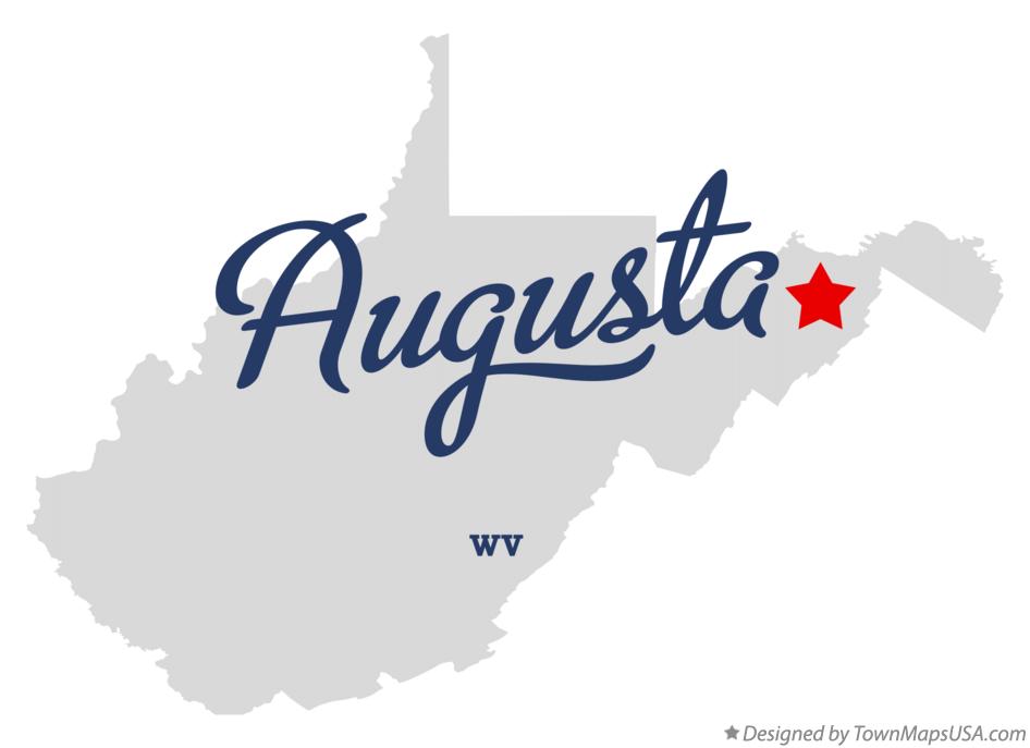 Map of Augusta West Virginia WV