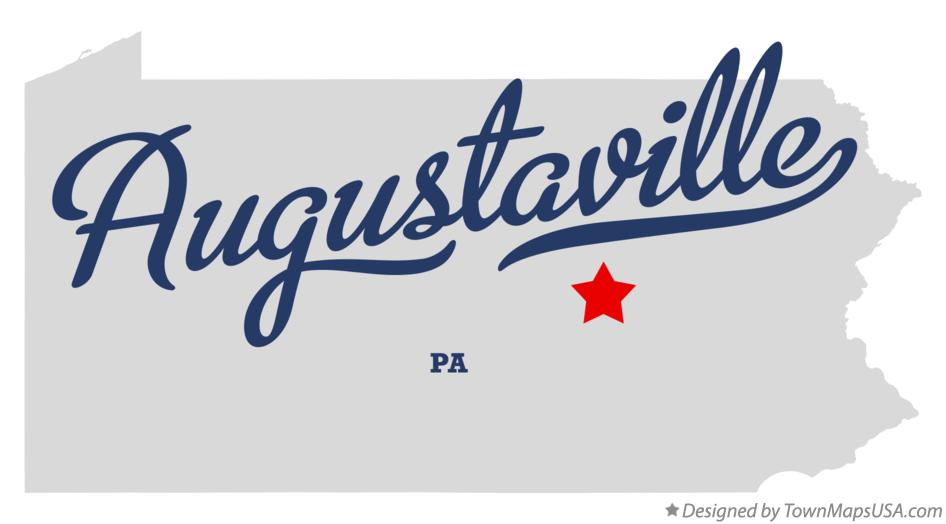Map of Augustaville Pennsylvania PA