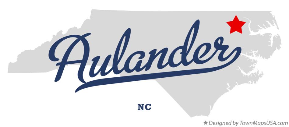 Map of Aulander North Carolina NC