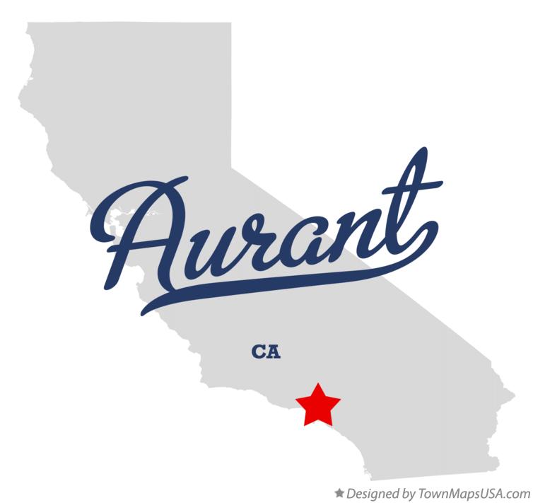 Map of Aurant California CA