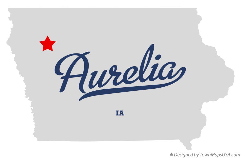 Map of Aurelia Iowa IA