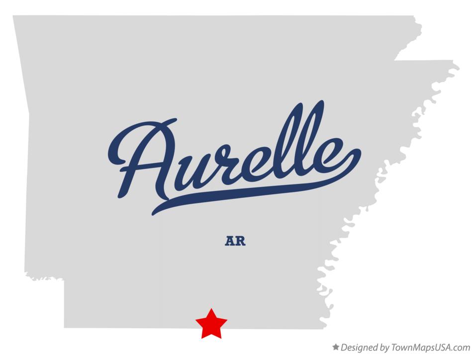 Map of Aurelle Arkansas AR
