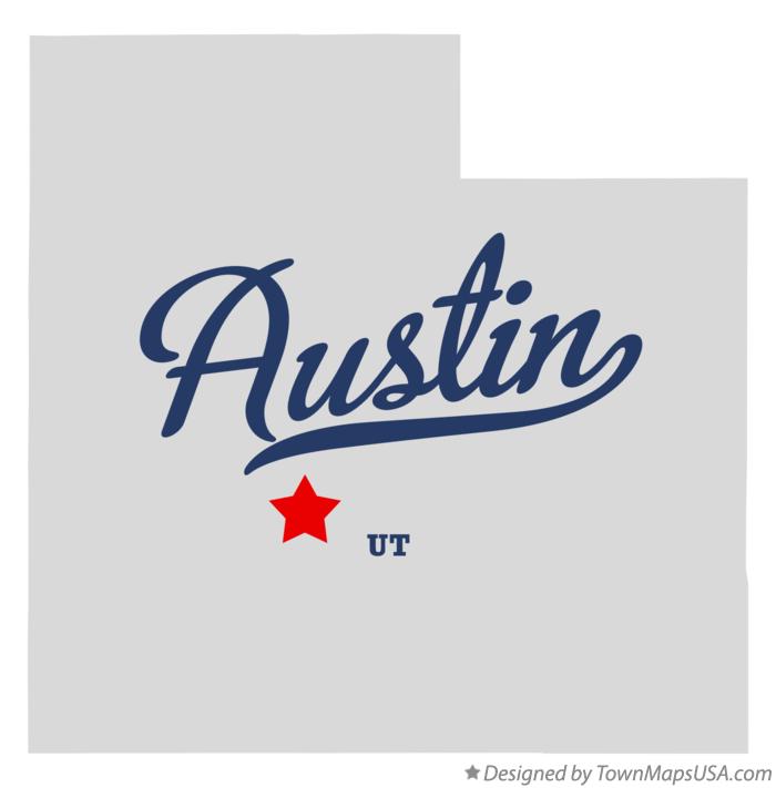 Map of Austin Utah UT