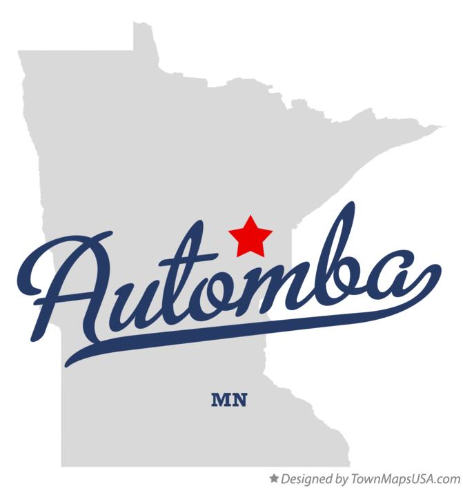Map of Automba Minnesota MN