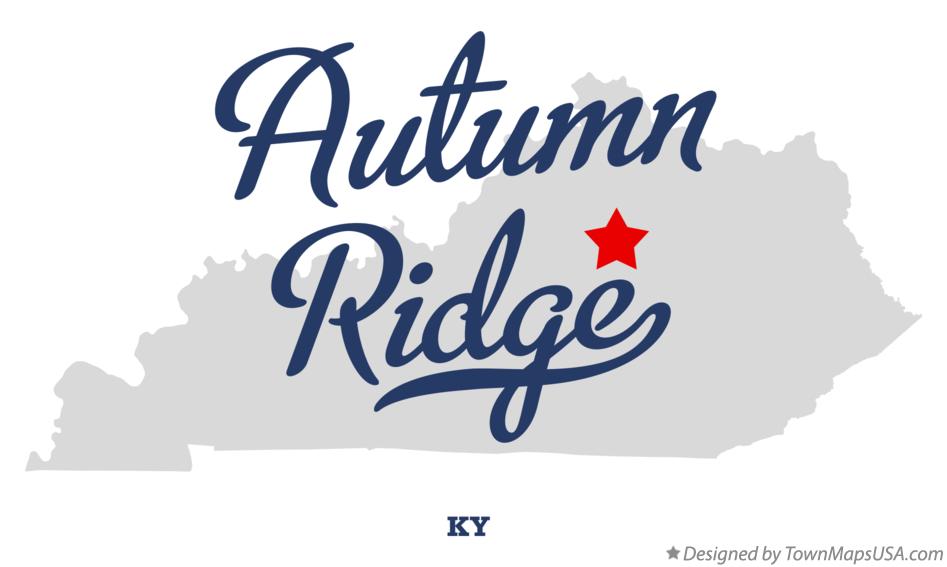 Map of Autumn Ridge Kentucky KY