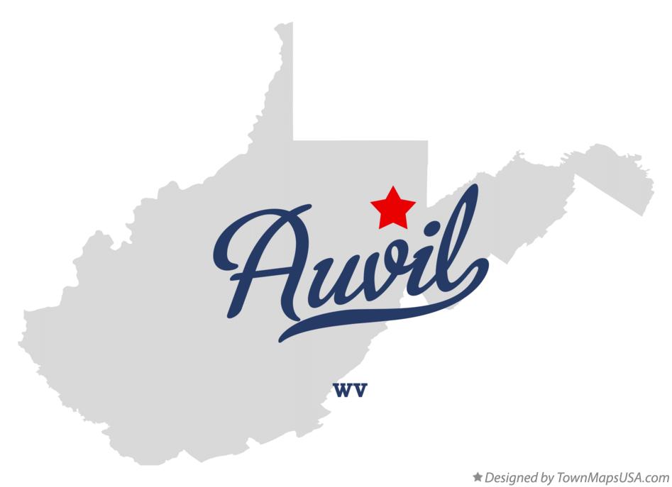 Map of Auvil West Virginia WV