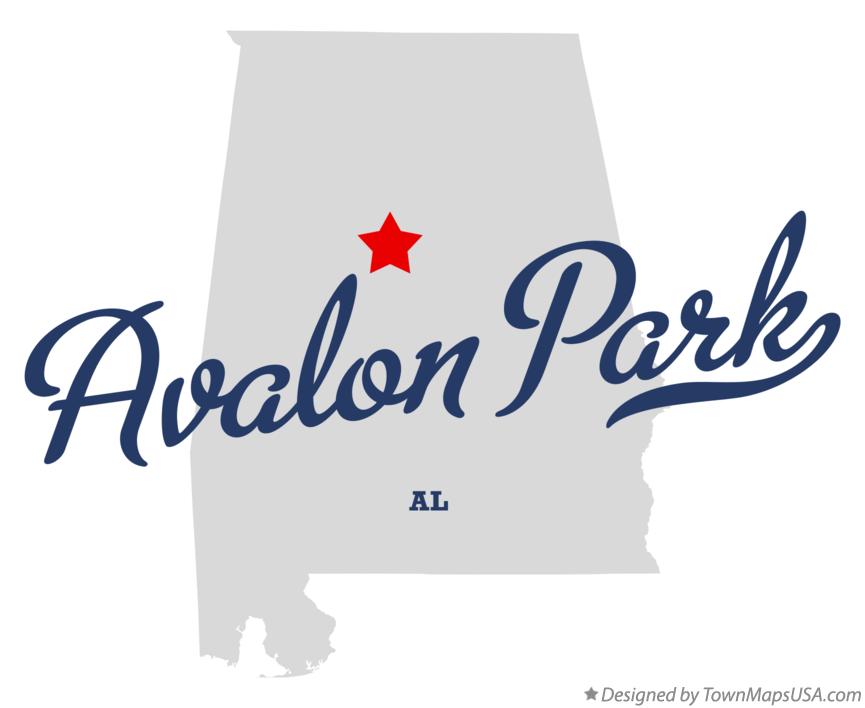 Map of Avalon Park Alabama AL