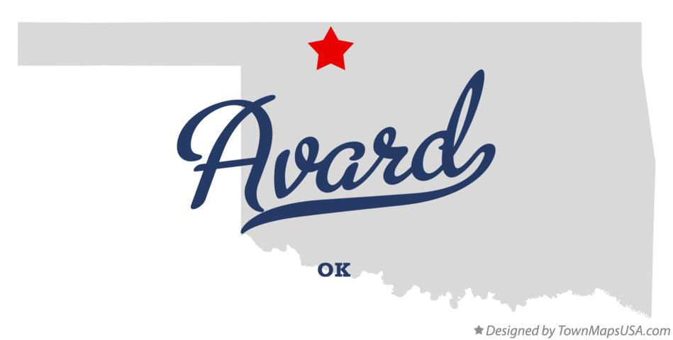 Map of Avard Oklahoma OK