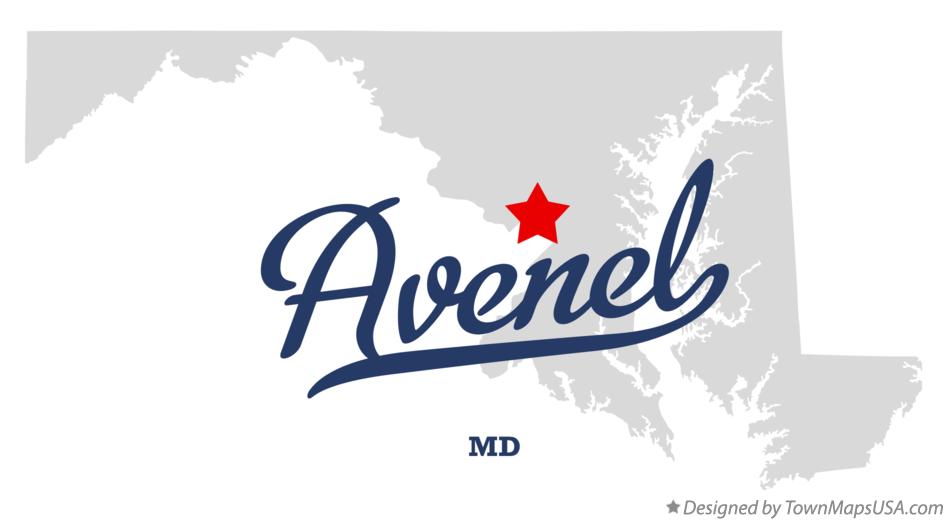 Map of Avenel Maryland MD