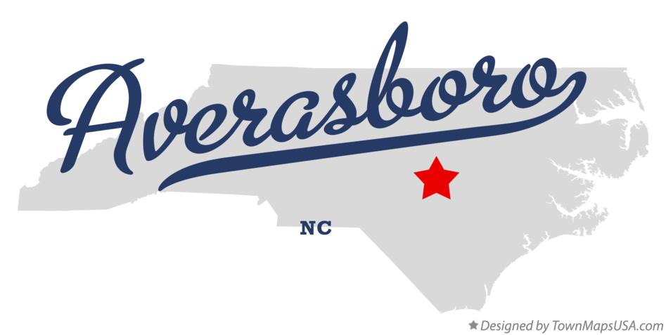 Map of Averasboro North Carolina NC