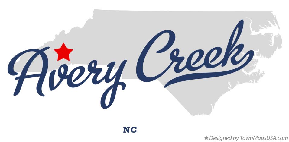 Map of Avery Creek North Carolina NC