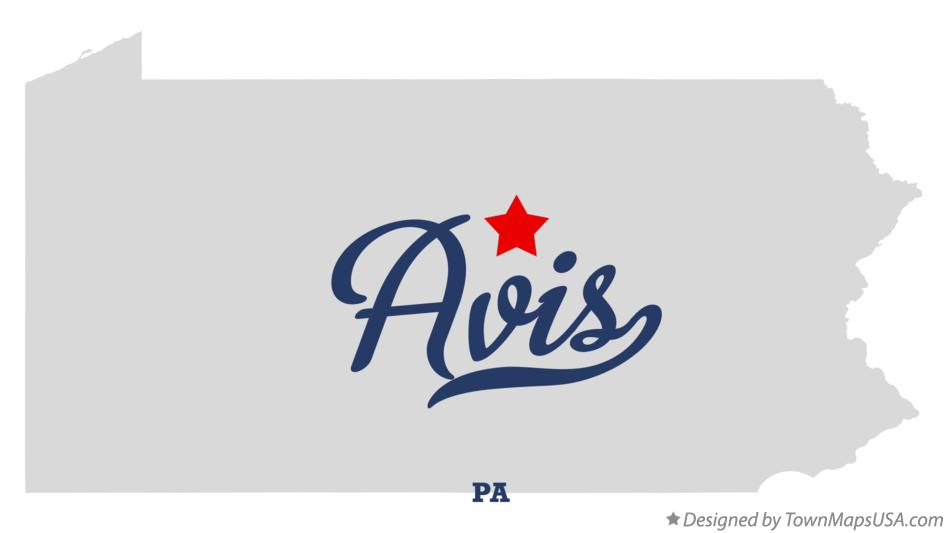 Map of Avis Pennsylvania PA