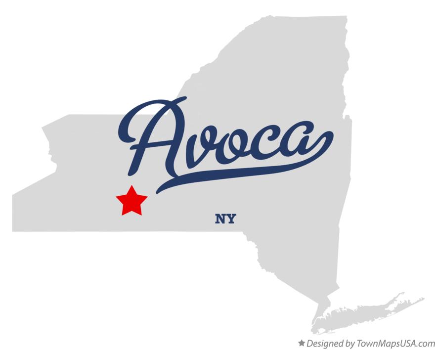 Map of Avoca New York NY