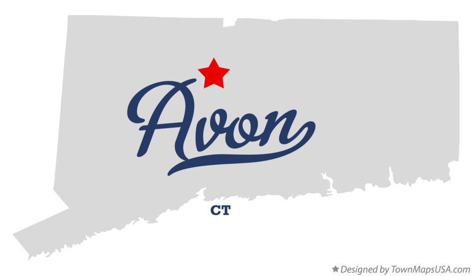 Map of Avon Connecticut CT