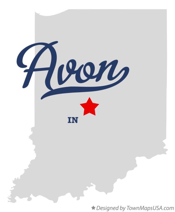 Map of Avon Indiana IN