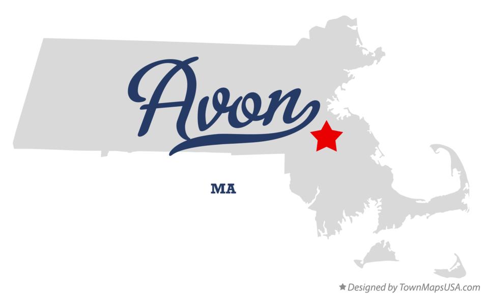 Map of Avon Massachusetts MA