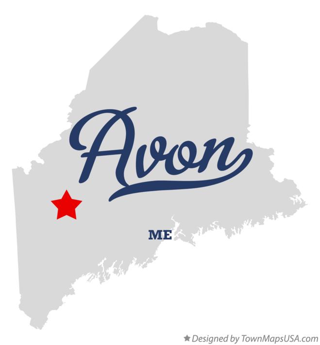 Map of Avon Maine ME