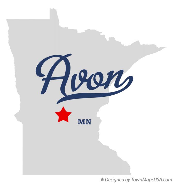 Map of Avon Minnesota MN