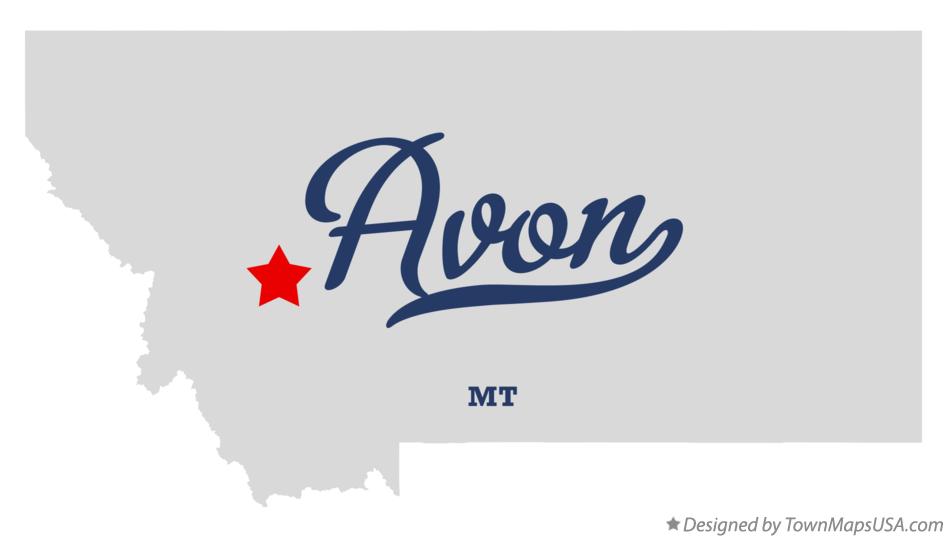 Map of Avon Montana MT