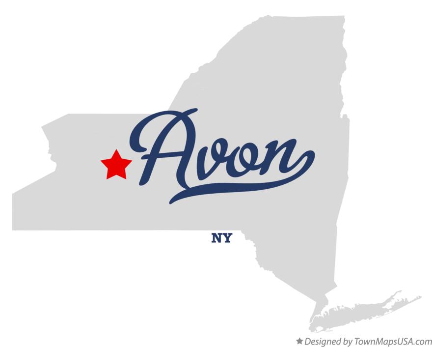 Map of Avon New York NY