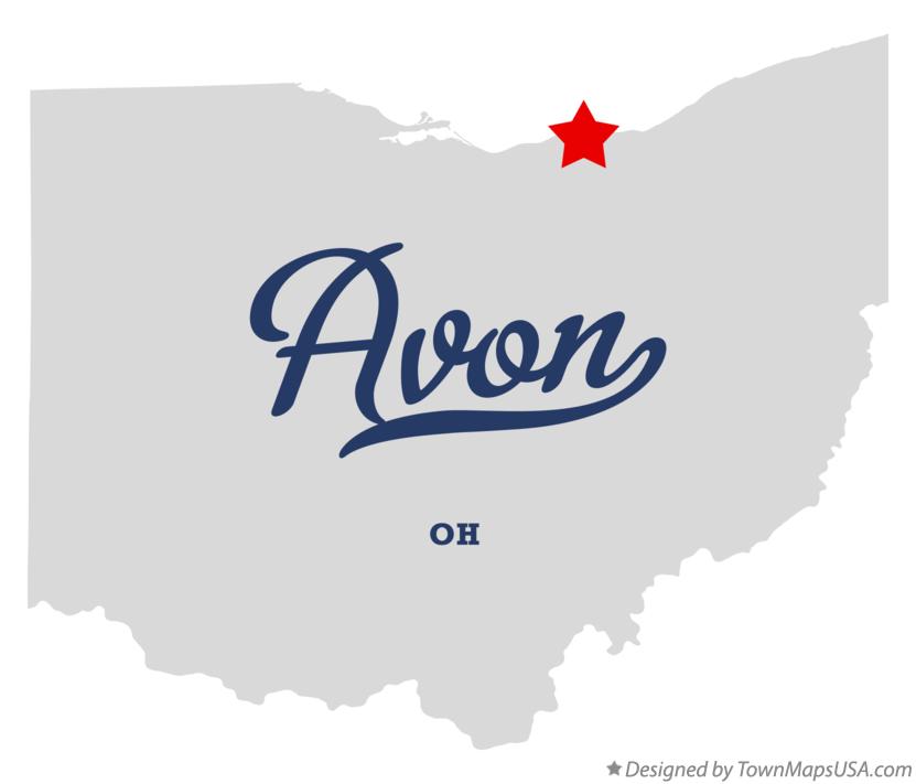 Map of Avon Ohio OH