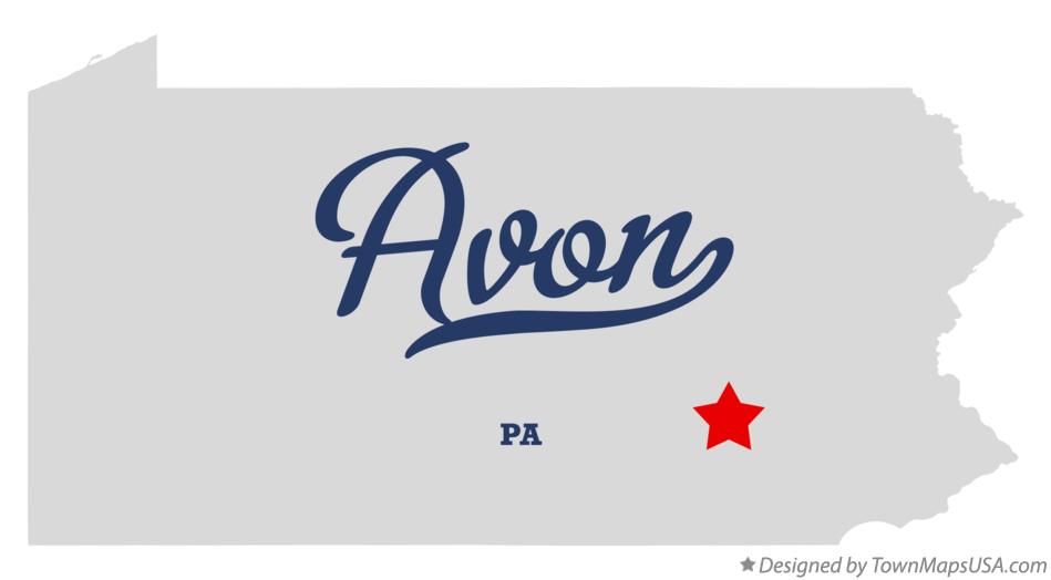 Map of Avon Pennsylvania PA