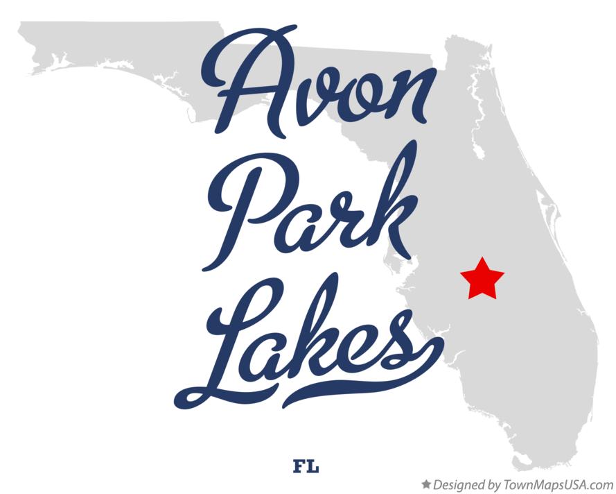 Map of Avon Park Lakes Florida FL