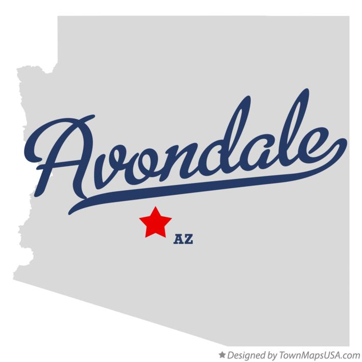 Map of Avondale Arizona AZ